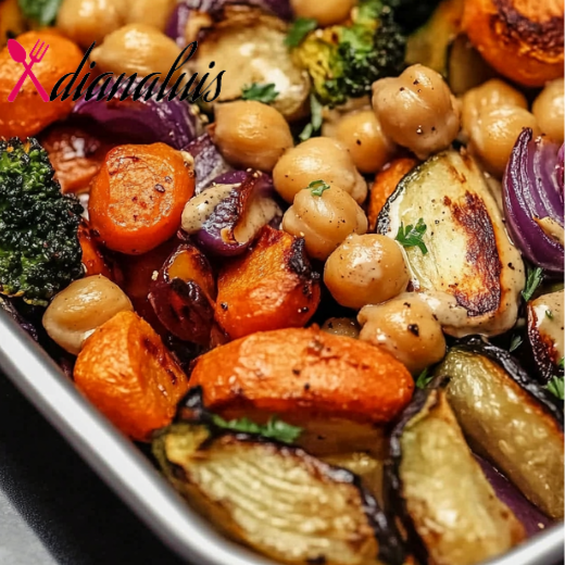 Roasted Veggie & Chickpea Bowls