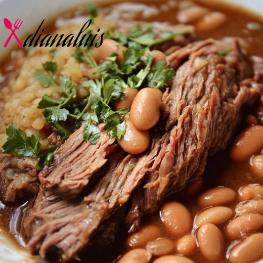 Slow Cooker Pot Roast with Pinto Beans