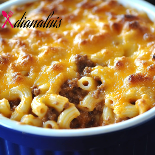 Slow Cooker Cheesy Beef and Macaroni Bake