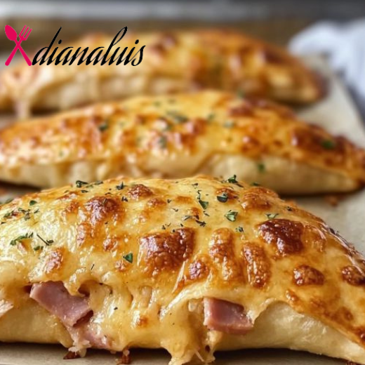 Easy Ham and Cheese Calzones