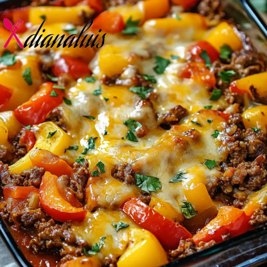 Oven Baked Southwestern Beef and Pepper Bake