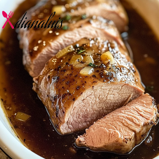 Slow Cooker Maple Dijon Pork Tenderloin