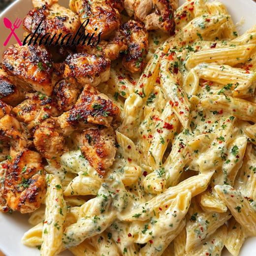 Cajun Garlic Butter Chicken Penne in Creamy Parmesan Sauce
