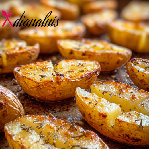 Sheet Pan Scored Potatoes