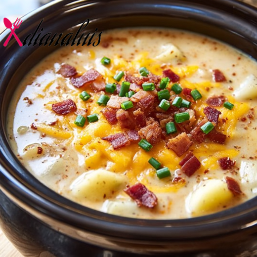 Slow Cooker Loaded Baked Potato Soup