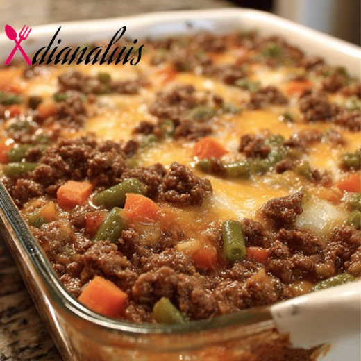 Amish Hearty Beef and Veggie Casserole