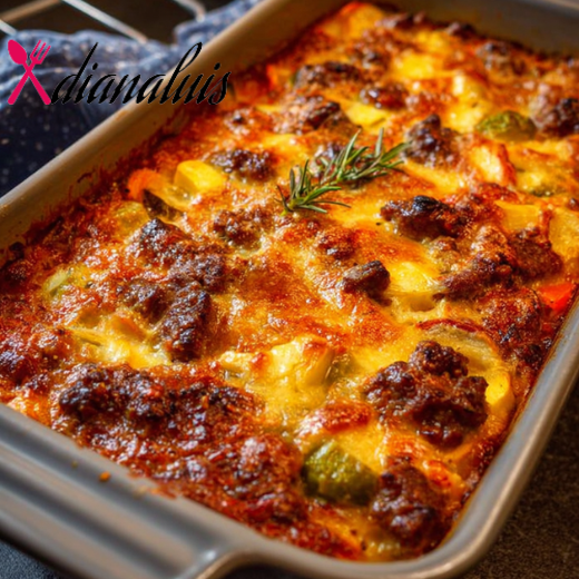 Oven Baked Classic Beef and Vegetable Casserole