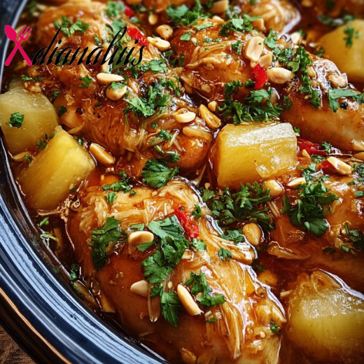 Slow Cooker Macadamia Pineapple Chicken