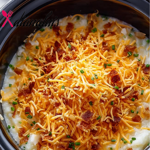 Slow Cooker 5-Ingredient Loaded Potato Soup