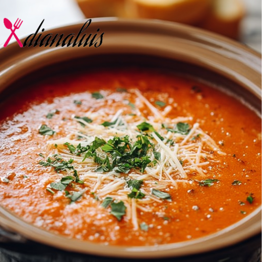 Slow Cooker Tomato Parmesan Soup
