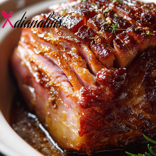 Slow Cooker 4-Ingredient Brown Sugar Glazed Ham