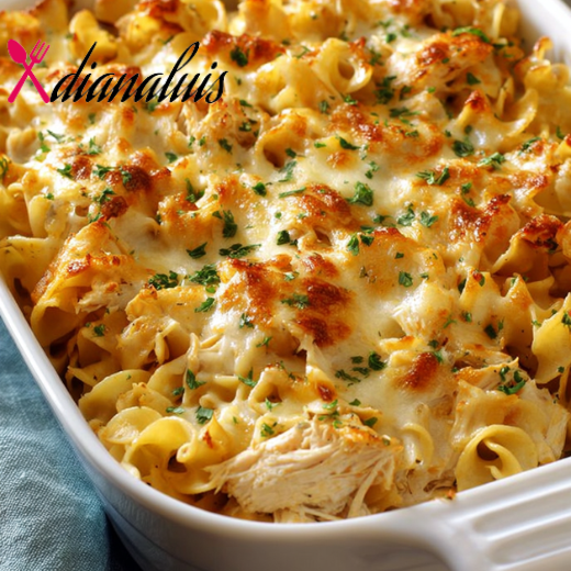 4-Ingredient Chicken Noodle Bake
