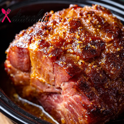 Slow Cooker 4-Ingredient Brown Sugar Ham