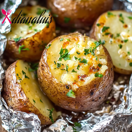 5-Ingredient Slow Cooker Foil-Wrapped Potato Bombs