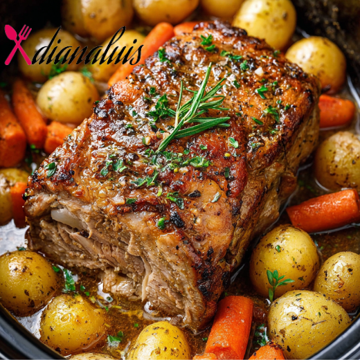 Slow Cooker Pork Roast with Potatoes & Carrots