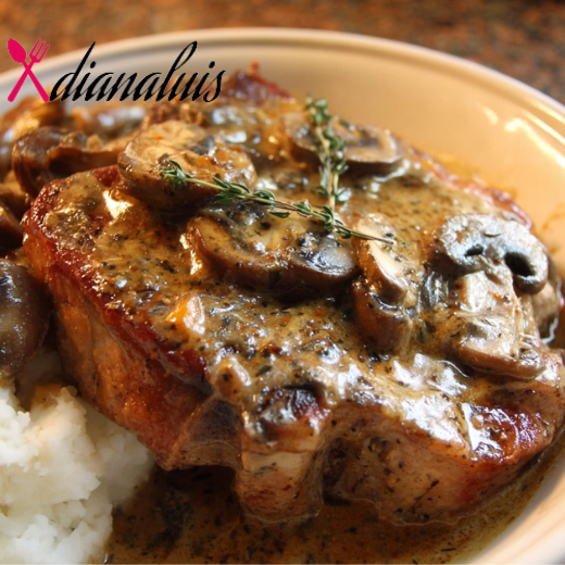 3-Ingredient Slow Cooker Smothered Pork Chops