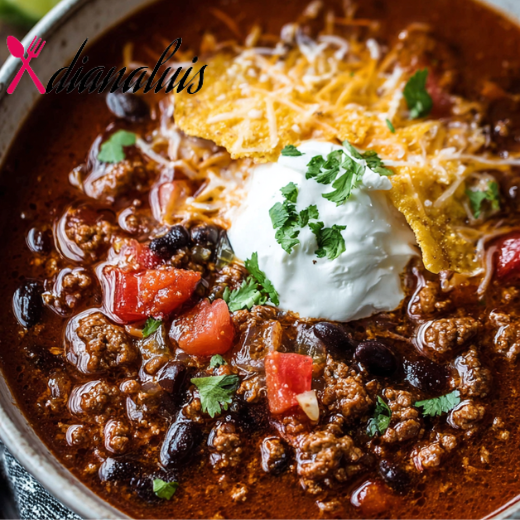 6-Ingredient Slow Cooker Taco Soup with Ground Beef