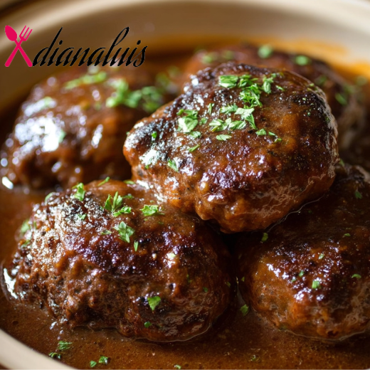 4-Ingredient Slow Cooker Salisbury Steak