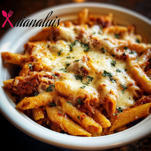 4-Ingredient Slow Cooker Baked Ziti-Style Penne