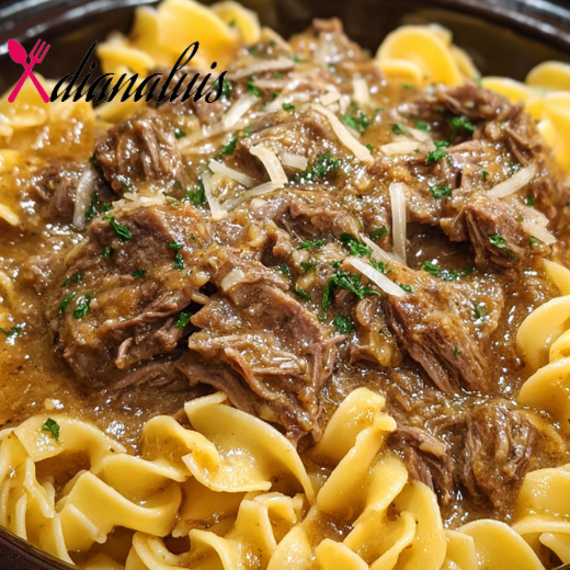 Slow Cooker Amish-Style Beef and Noodles