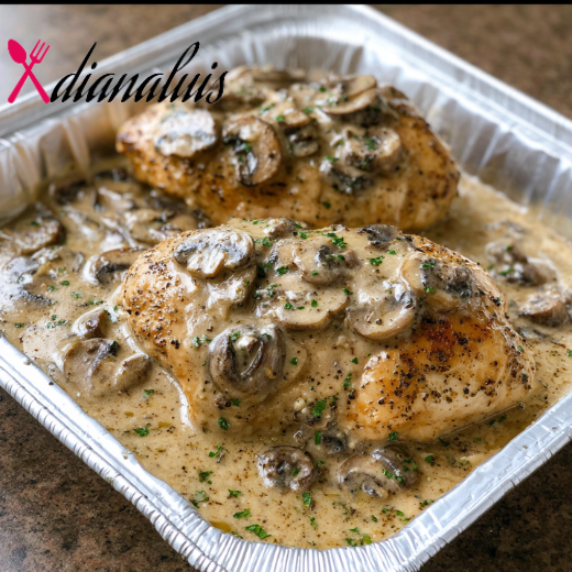 Slow Cooker 3-Ingredient Creamy Mushroom Chicken
