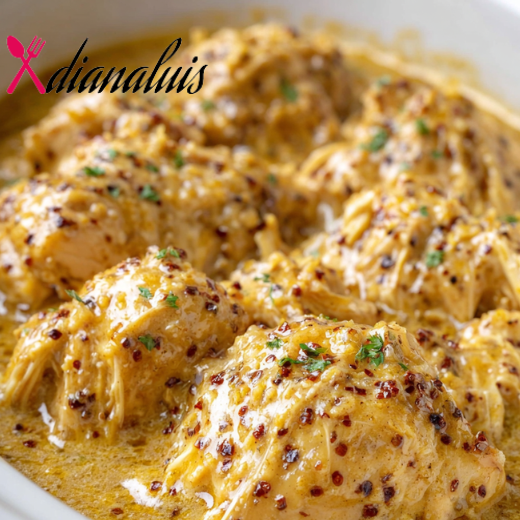 Slow Cooker Creamy Honey Mustard Chicken