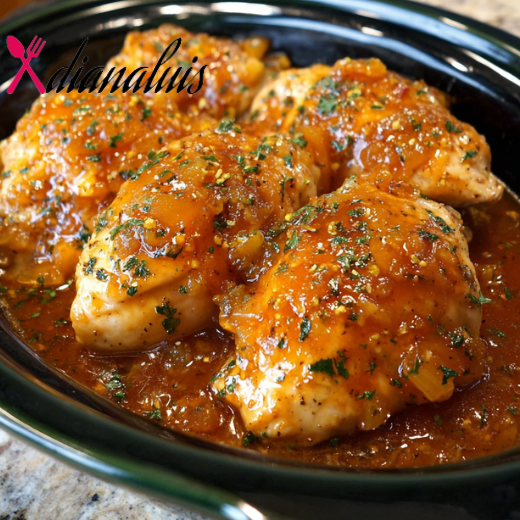 Slow Cooker 3-Ingredient Amish Apricot Chicken