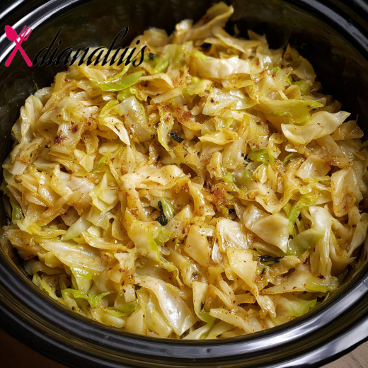 Slow Cooker Amish Cabbage Noodles