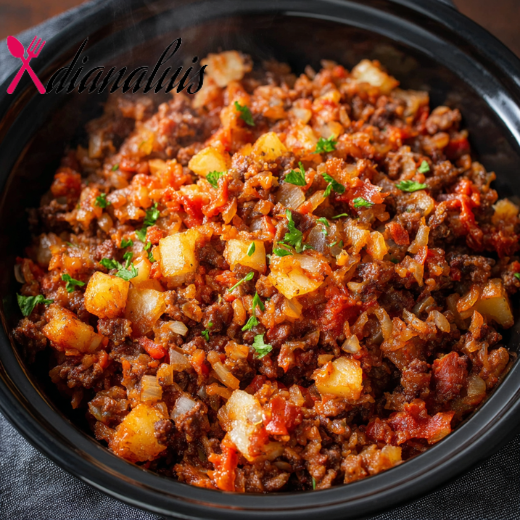 Slow Cooker 4-Ingredient Texas Hash