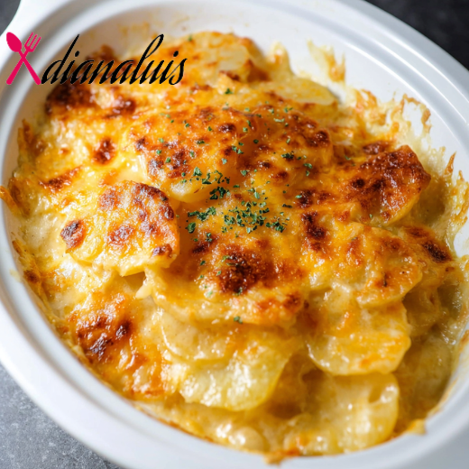 Slow Cooker 4-Ingredient Cheesy Scalloped Potatoes