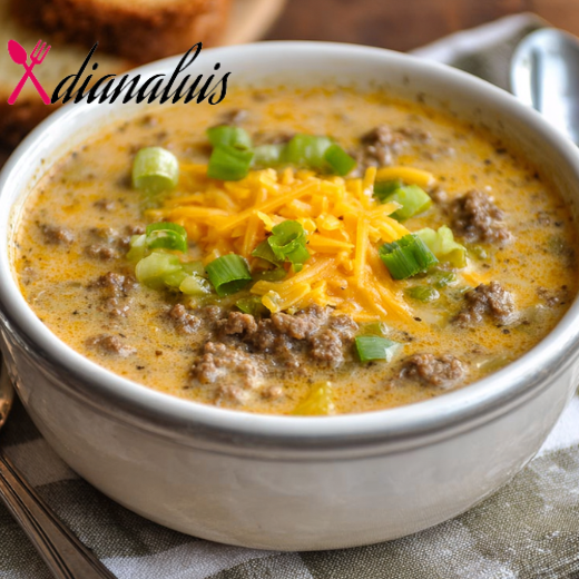 Slow Cooker 5-Ingredient Amish Cheeseburger Soup