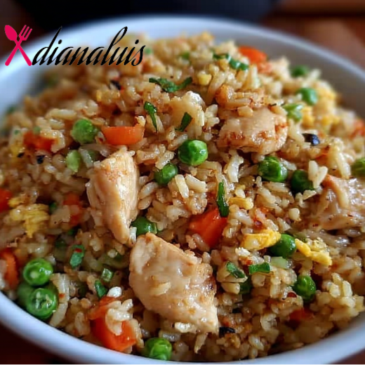 Garlic Chicken Fried Rice