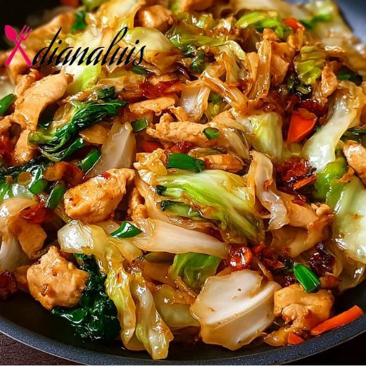 Chinese Chicken Cabbage Stir-Fry