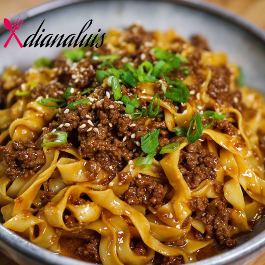 Mongolian Ground Beef Noodles