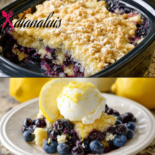 Lemon Blueberry Dump Cake