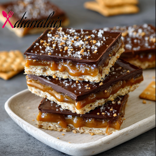 Saltine Caramel Chocolate Dessert
