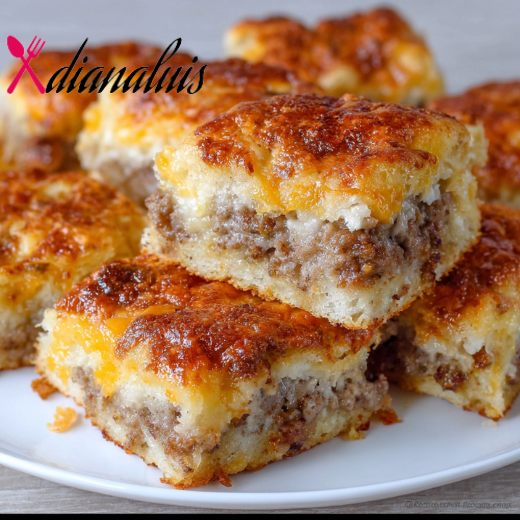 Cheesy Sausage Squares