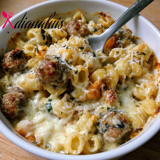 Oven-Baked Wedding Soup Pasta