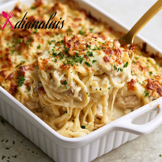 Oven Baked Chicken Tetrazzini