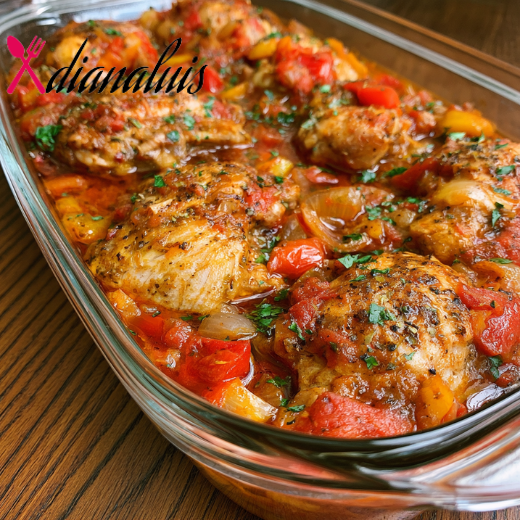Oven-Baked Chicken Cacciatore Casserole