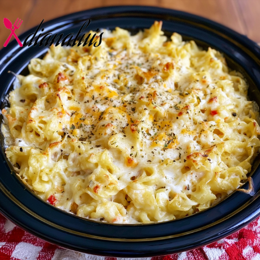 Slow Cooker Amish Pepper Jack Noodle Bake