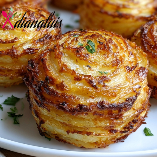 Oven Baked Crispy Potato Stackers