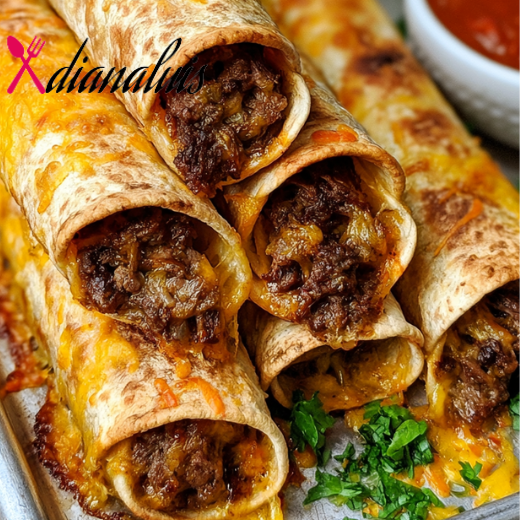 Oven Baked Beef Taquitos