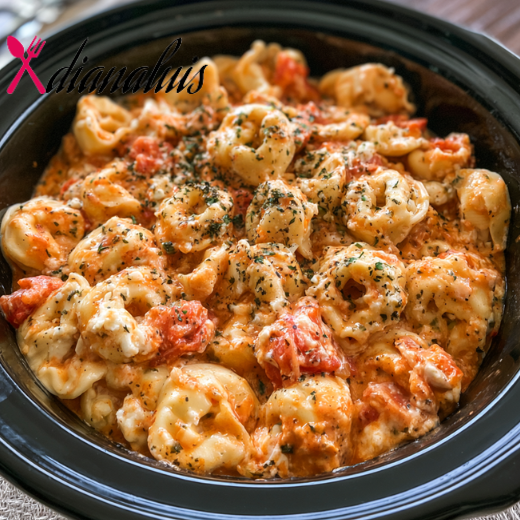 Slow Cooker Fourth of July Cheese Tortellini