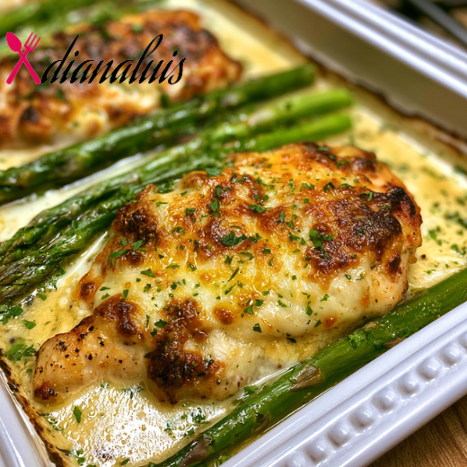 Caesar Chicken with Asparagus