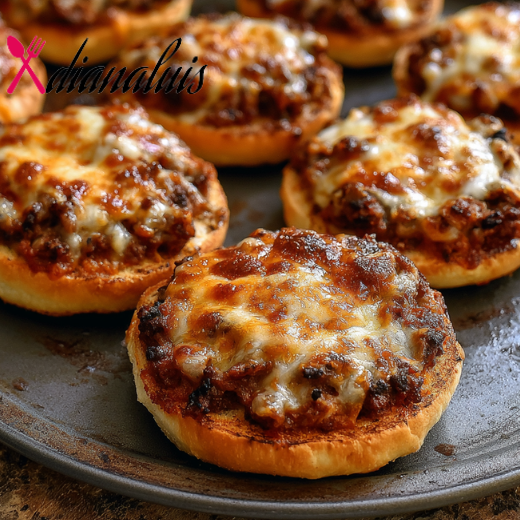 Oven Baked Beef Bagel Bites