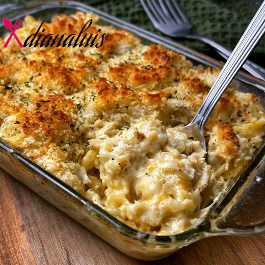 Oven Baked Chicken Cobbler Pasta